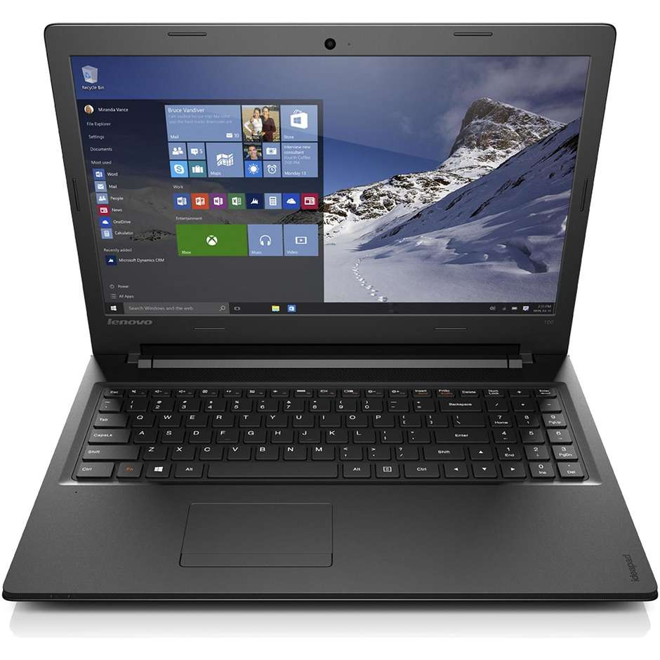 Lenovo IdeaPad 100 80QQ08YIX colore Nero Notebook Windows 10