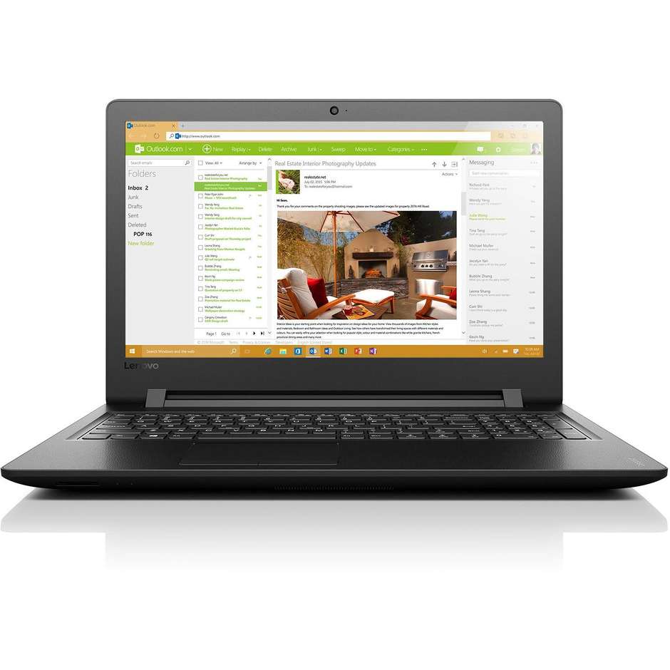 Lenovo Ideapad 110-15isk colore Nero Notebook Windows 10 Home