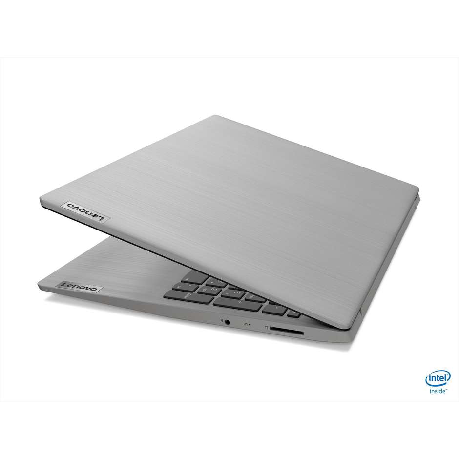 Lenovo IdeaPad 3  15.6" Full HD Intel Core i7 -10510U Netbook Ram 8 GB SSD 256 GB  Windows 11 Home Colore Grigio, Platino
