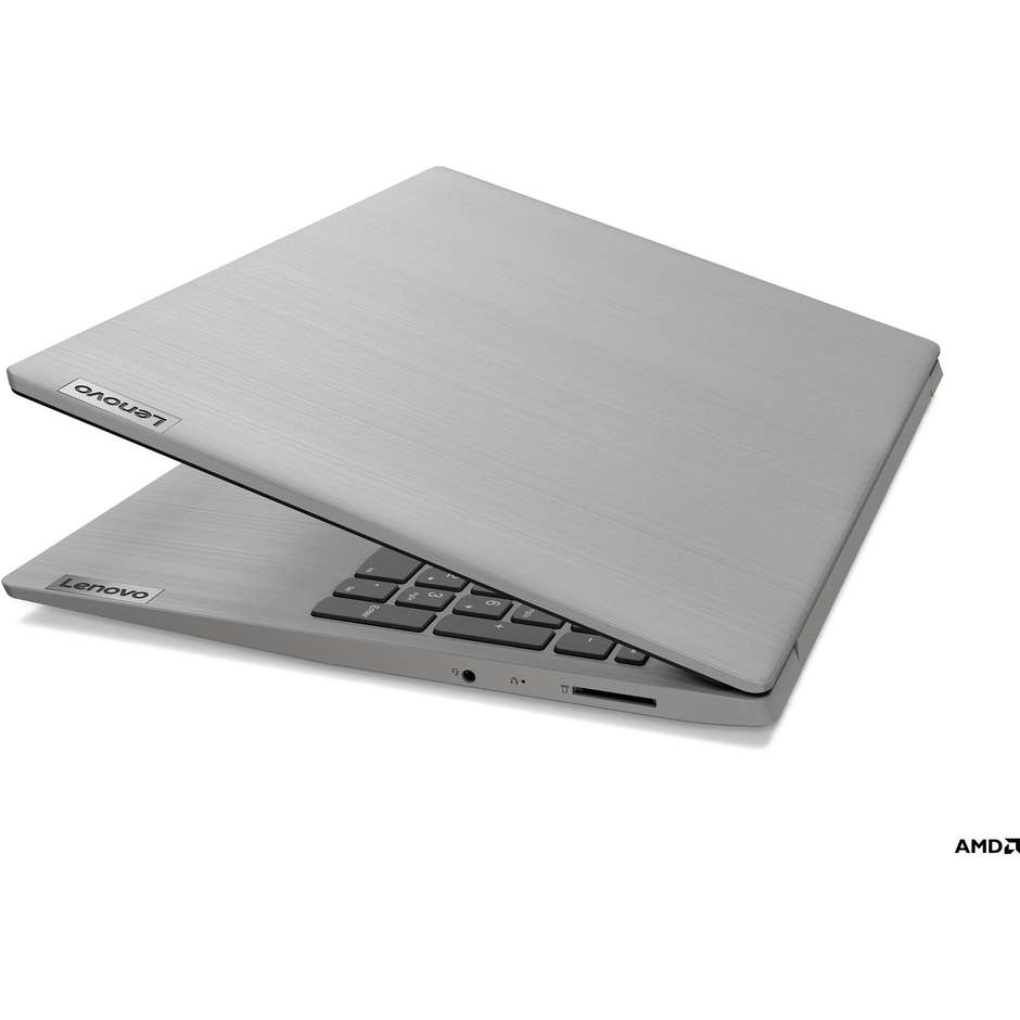 Lenovo IdeaPad 3 Notebook 15,6'' Full HD AMD Ryzen 7 Ram 8 Gb SSD 256 Gb Windows 10 Home colore Grigio Platino