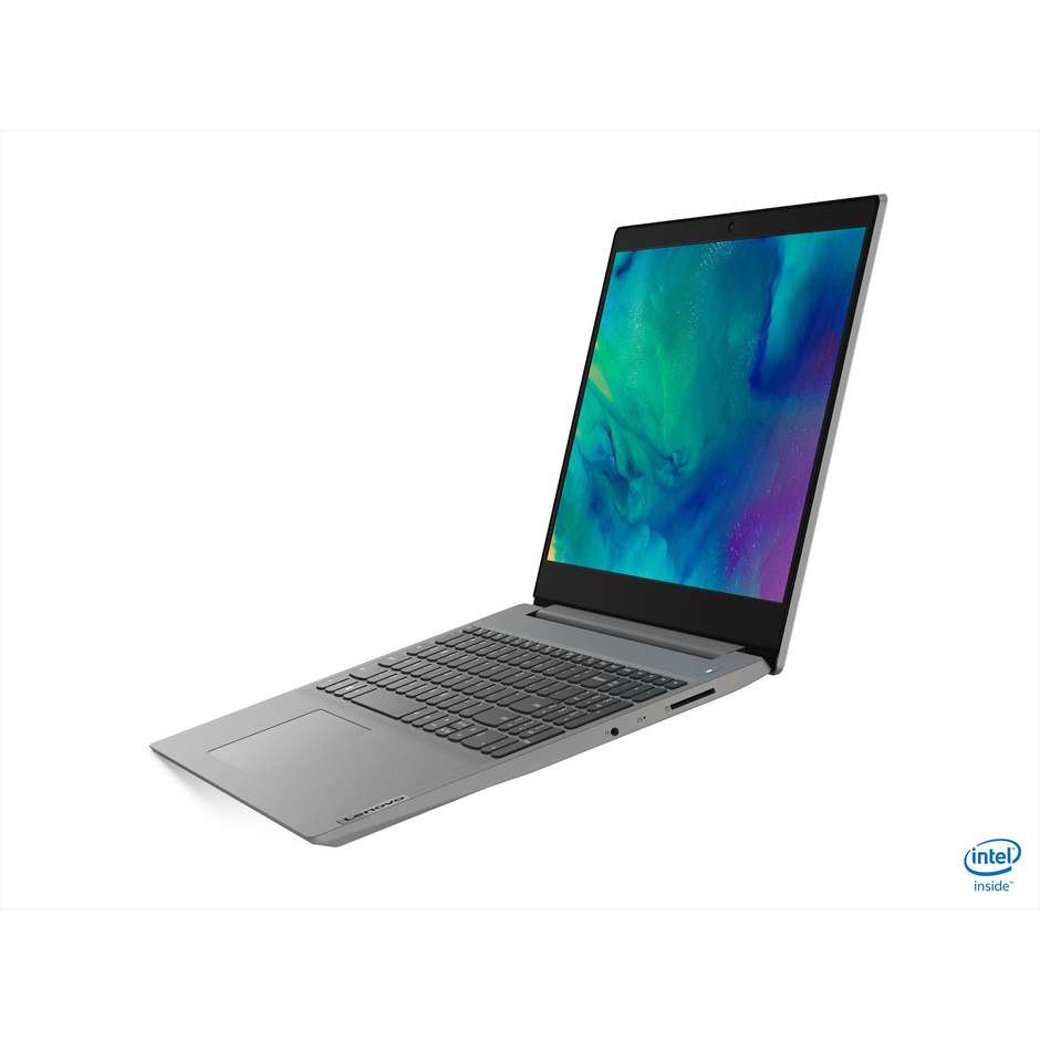 Lenovo IdeaPad 3 Notebook 15,6" Full HD Intel Core i3-10 Ram 8 Gb SSD 256 Gb Windows 10 Home colore Grigio Platino