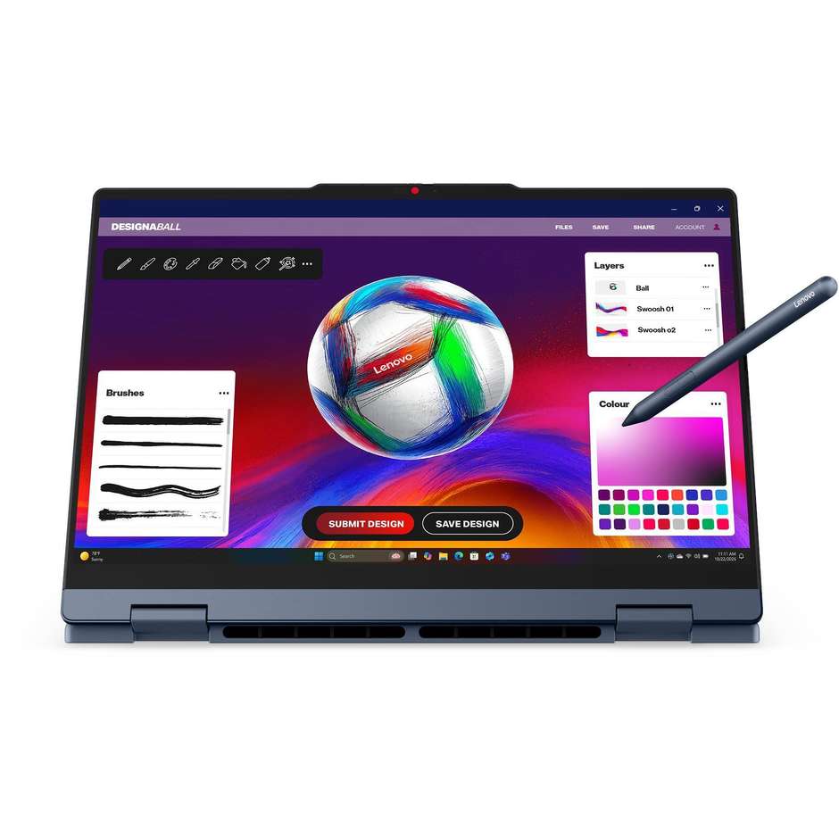 Lenovo IdeaPad 5 2-in-1 14″ WUXGA touch, Core Ultra 5 322, 16 GB, SSD 512 GB, Cosmic Blue