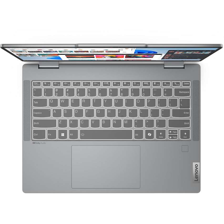Lenovo IdeaPad 5 Notebook 2-in-1 14" Touch screen Ram 16 GB Memoria 512 GB Wi-Fi Windows 11 Home Colore Grigio