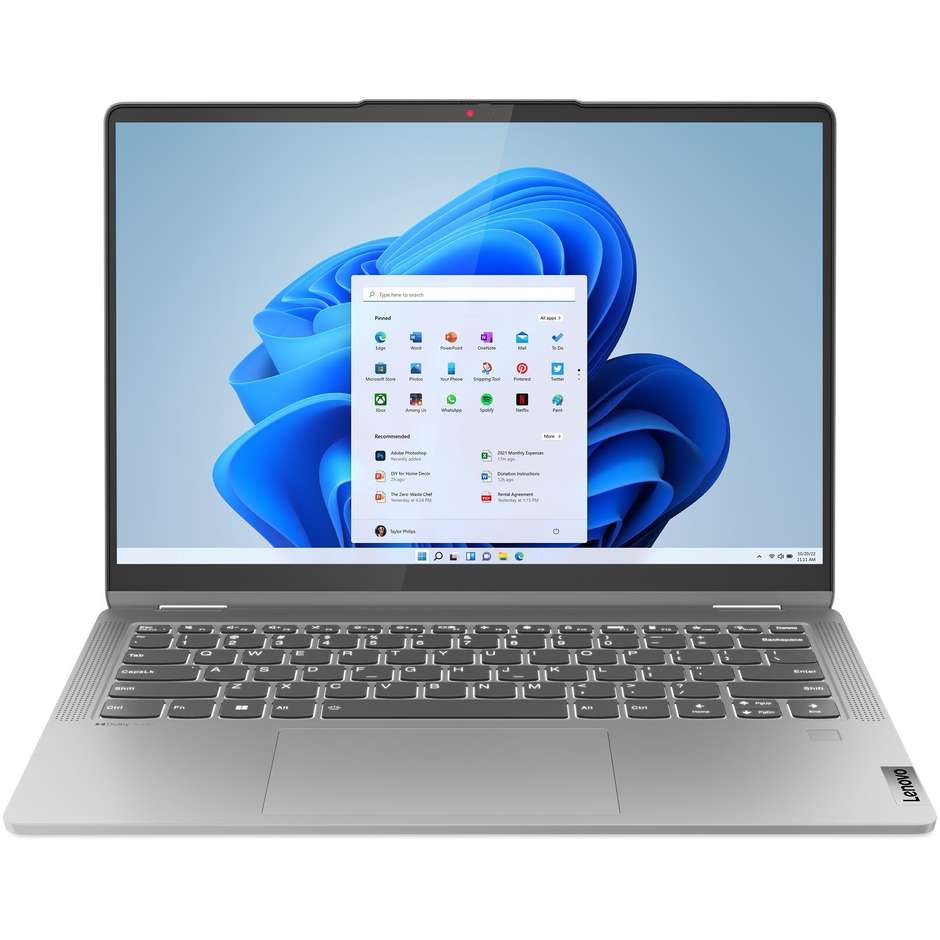 Lenovo IdeaPad Flex 5 Notebook Convertibile 14"Ram 16 GB Memoria 512 GB Windows 11 Home Colore Grigio