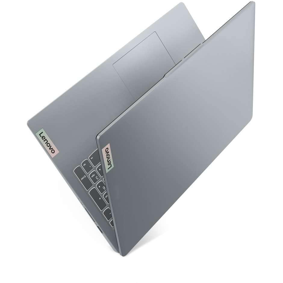 Lenovo IdeaPad Slim 3 82XB00C6IX Notebook 15,6 pollici Full HD, Intel Core i3-N305, 8 GB LPDDR5, SSD 256 GB, Windows 11 Home, Arctic Grey