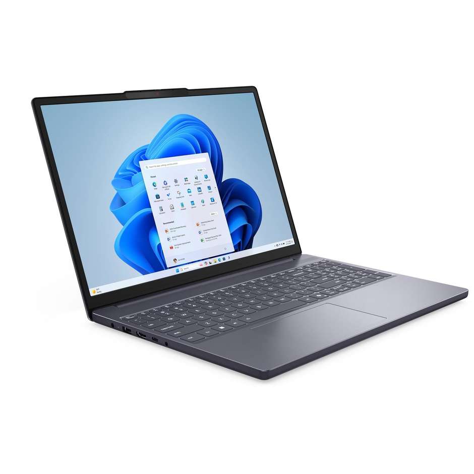 Lenovo IdeaPad Slim 3 Notebook 15.3" Ram 16 GB Memoria 512 GB Wi-Fi Windows 11 Home Colore Grigio