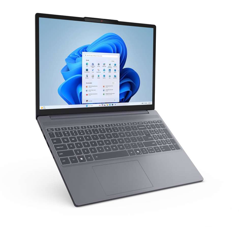Lenovo IdeaPad Slim 3 Notebook 15.3" Ram 16 GB Memoria 512 GB Wi-Fi Windows 11 Home Colore Grigio