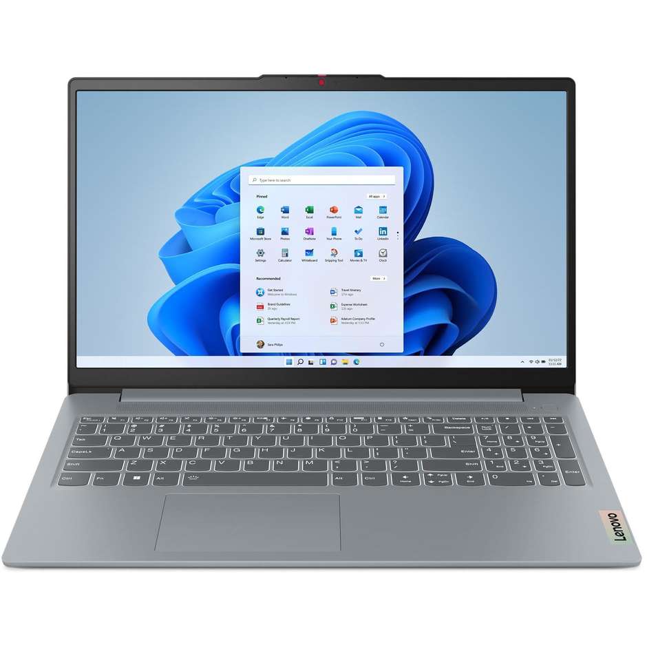 Lenovo IdeaPad Slim 3 Notebook 15.6" Full HD Ram 8 GB Memoria 512 GB Windows 11 Home Colore Grigio