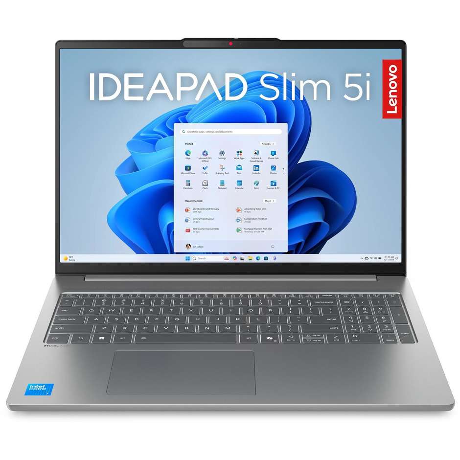 Lenovo IdeaPad Slim 5 16IMH10 Notebook 16" WUXGA Core Ultra 9 16GB 512GB Luna Grey