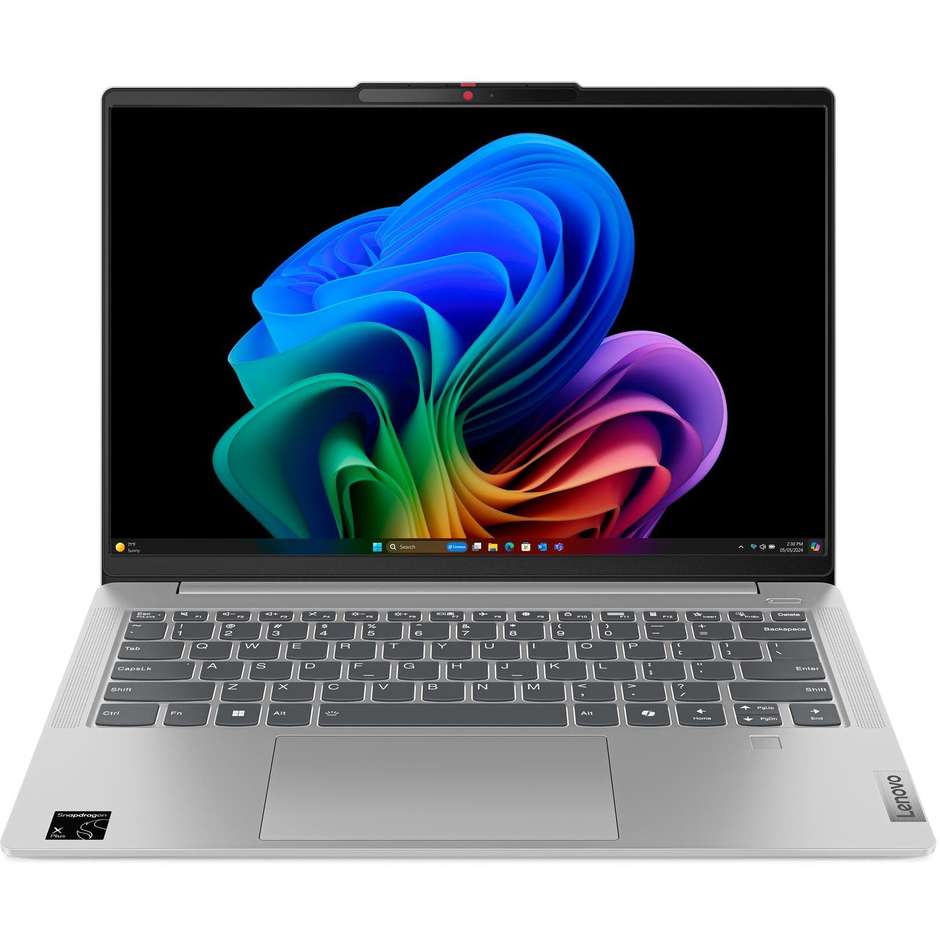 Lenovo IdeaPad Slim 5x 14Q8X9 83HL001GIX Notebook 14" WUXGA OLED Snapdragon X Plus RAM 16 GB SSD 512 GB Windows 11 Home Grigio