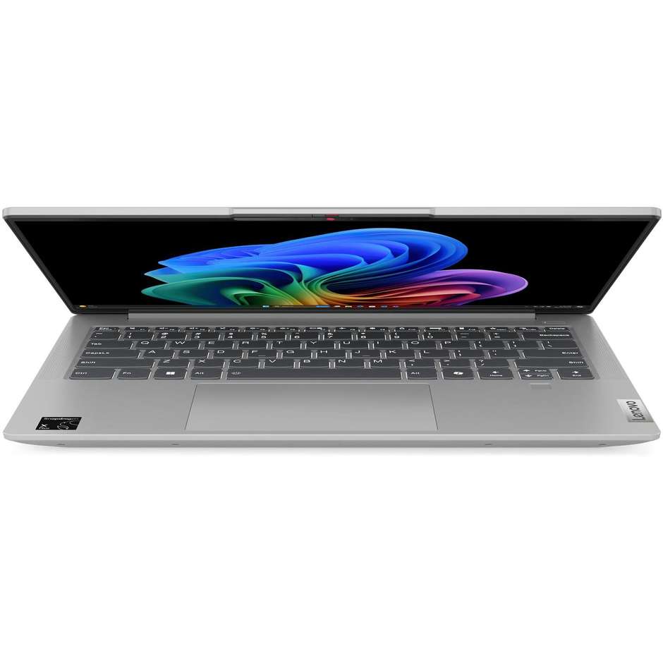 Lenovo IdeaPad Slim 5x 14Q8X9 83HL001GIX Notebook 14" WUXGA OLED Snapdragon X Plus RAM 16 GB SSD 512 GB Windows 11 Home Grigio