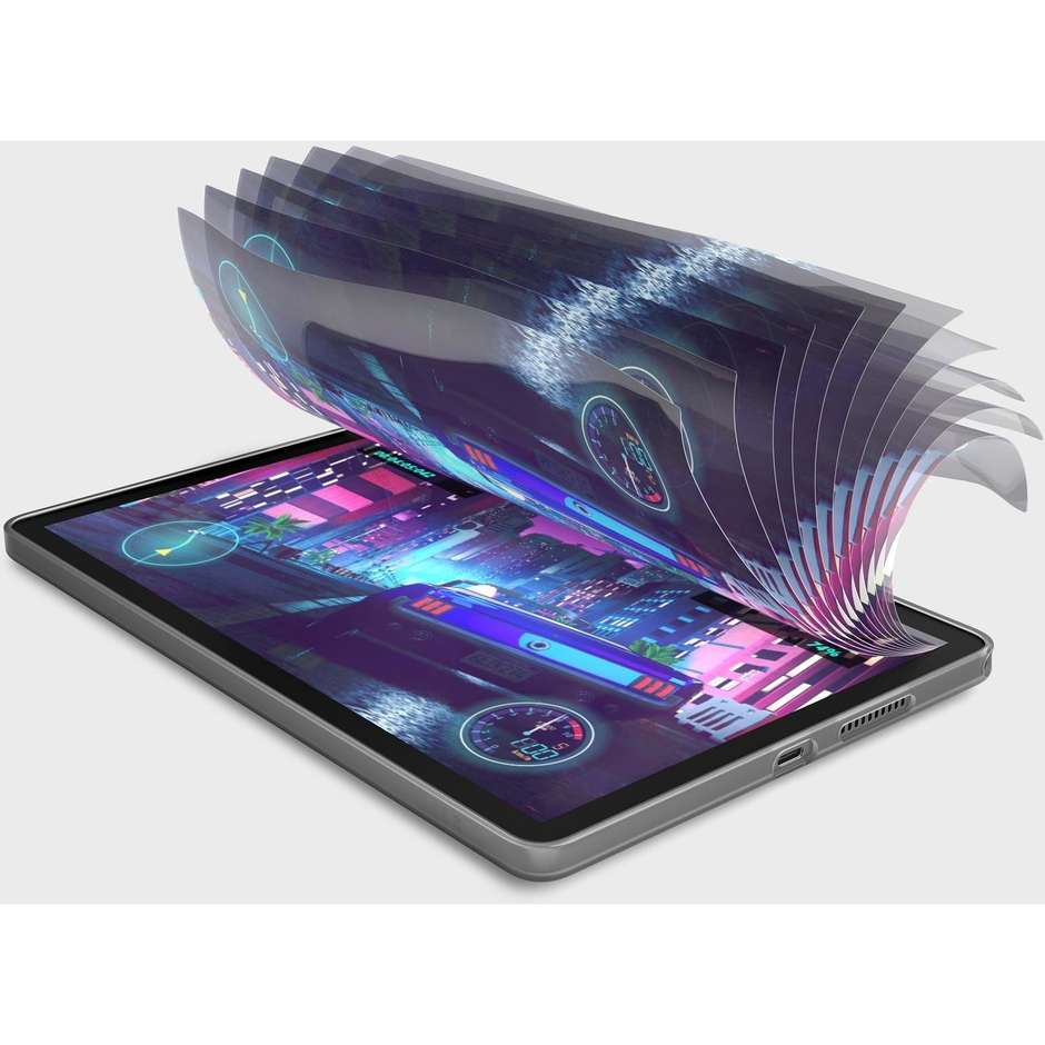 Lenovo Tab 10,1" WUXGA 4GB 128GB Wi-Fi Luna Grey con Clear Case