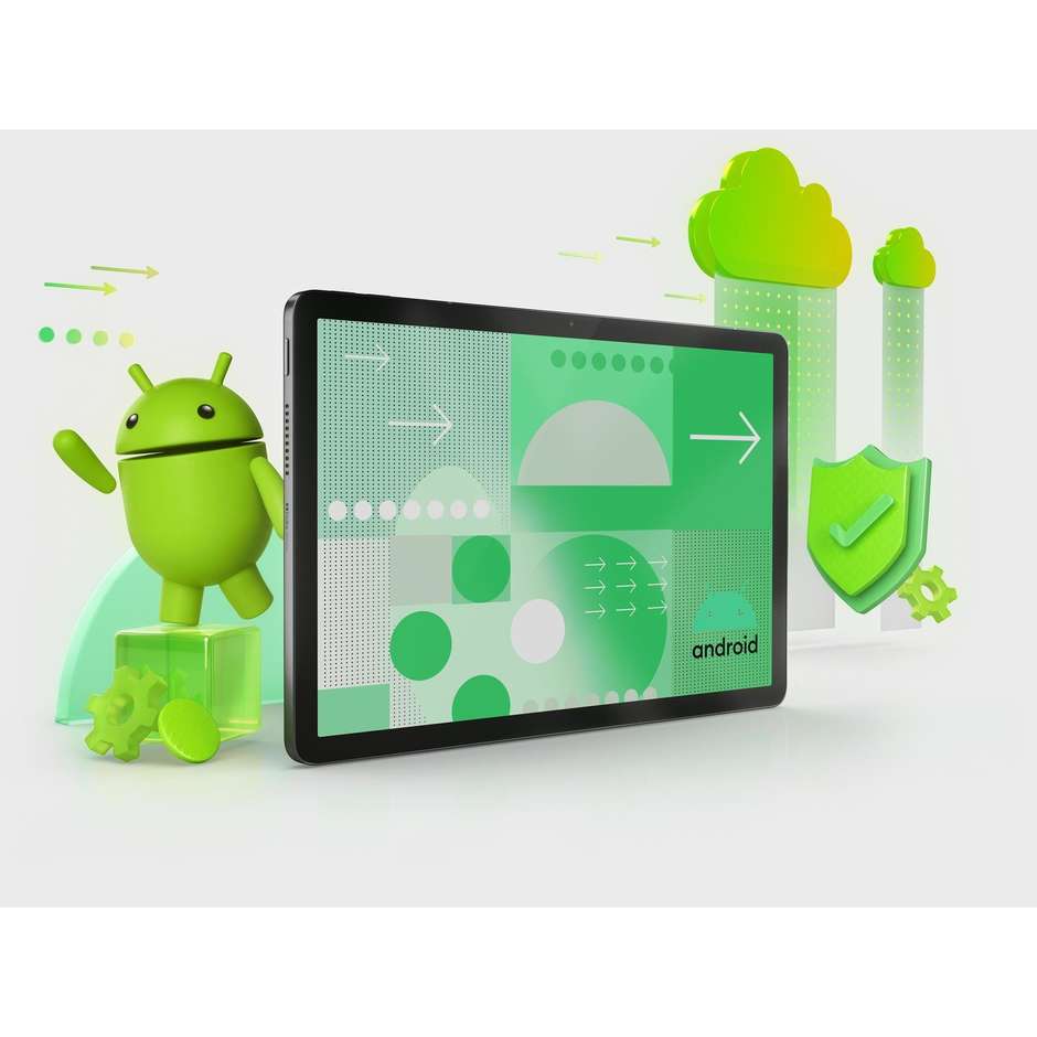 Lenovo Tab 10,1" WUXGA 4GB 128GB Wi-Fi Luna Grey con Clear Case