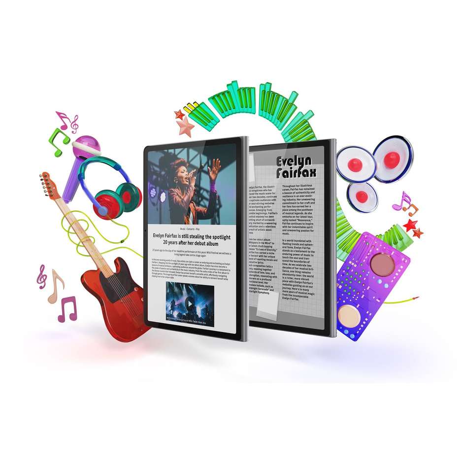 Lenovo Tab Plus ZADX0091SE, 11,5″ 2K 90 Hz, RAM 8 GB, memoria 128 GB, Luna Grey