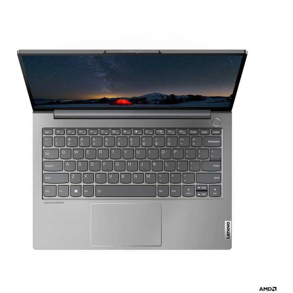 Lenovo ThinkBook 13s G3 ACN Notebook 13,3'' AMD Ryzen 5 Ram 8 Gb SSD 256 Gb Windows 10 Pro colore grigio