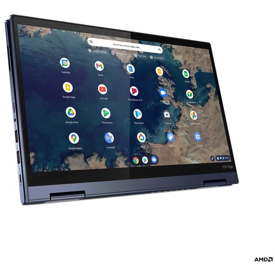 Lenovo ThinkPad C13 Yoga Notebook 2-in-1 13,3'' Full HD AMD Athlon Gold Ram 4 Gb SSD 64 Gb Chrome OS colore blu