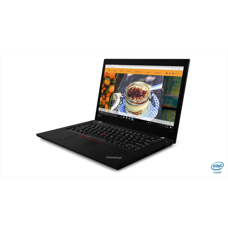 Lenovo ThinkPad L490 Notebook 14" Intel Core i5-8265U Ram 8 GB SSD 256 GB Windows 10 Pro