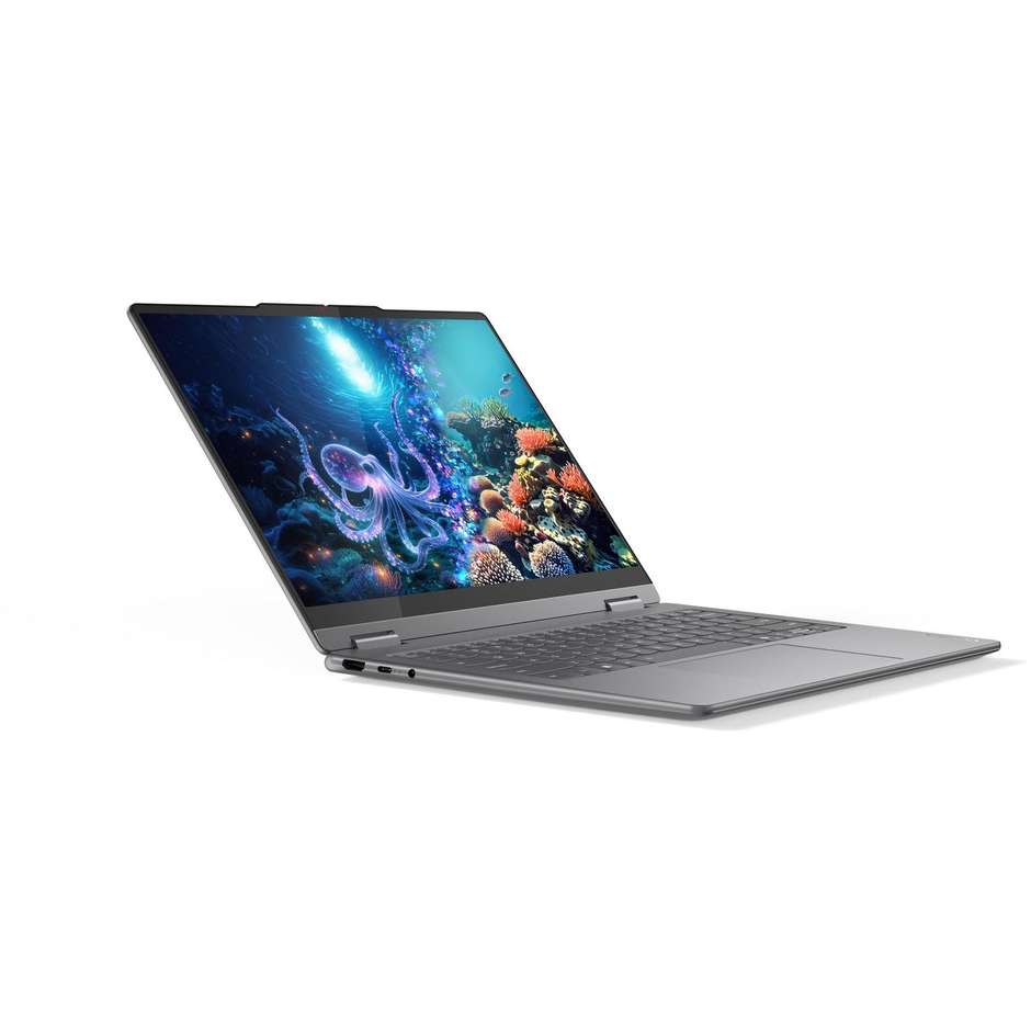 Lenovo Yoga 7i Notebook Convertibile 2-in-1 14" Ram 16 GB Memoria 512 GB - Windows 11 Home Colore Grigio