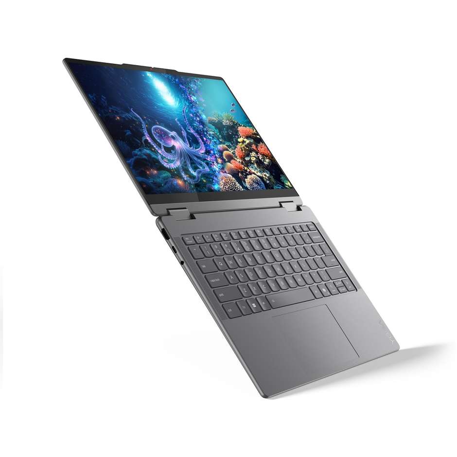 Lenovo Yoga 7i Notebook Convertibile 2-in-1 14" Ram 16 GB Memoria 512 GB - Windows 11 Home Colore Grigio