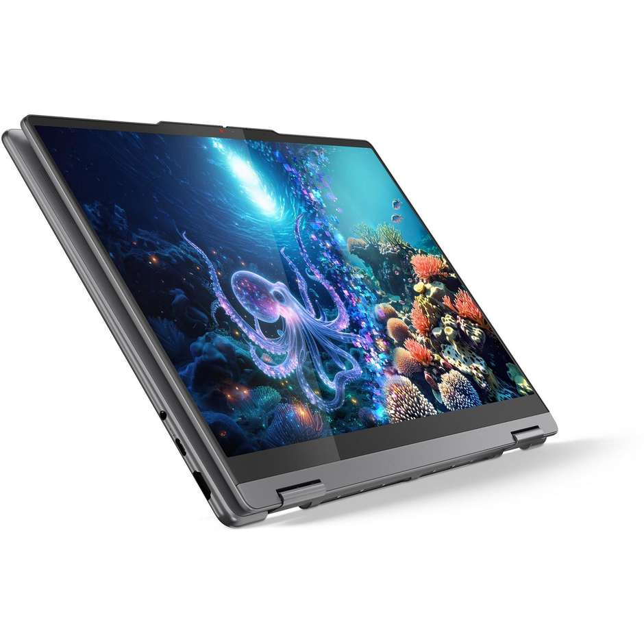 Lenovo Yoga 7i Notebook Convertibile 2-in-1 14" Ram 16 GB Memoria 512 GB - Windows 11 Home Colore Grigio
