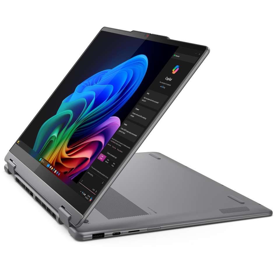 Lenovo Yoga 7i Notebook Convertibile 2-in-1 14" Ram 16 GB Memoria 512 GB - Windows 11 Home Colore Grigio