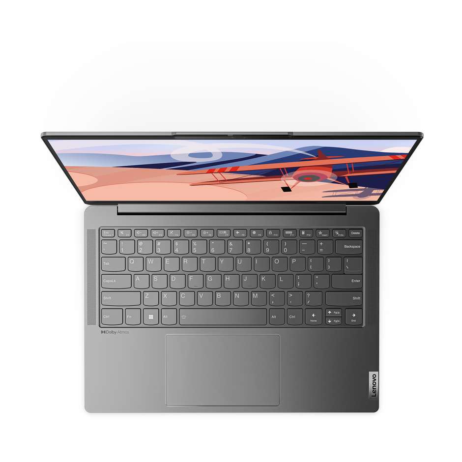 Lenovo Yoga Slim 6 Notebook 14" Ram16 GB Memoria 512 GB Windows 11 Home Colore Grigio