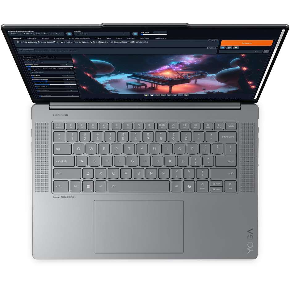 Lenovo Yoga Slim 7 83HM000UIX Notebook 15.3" Ram 16 GB Memoria 1 TB Windows 11 Home Colore Grigio