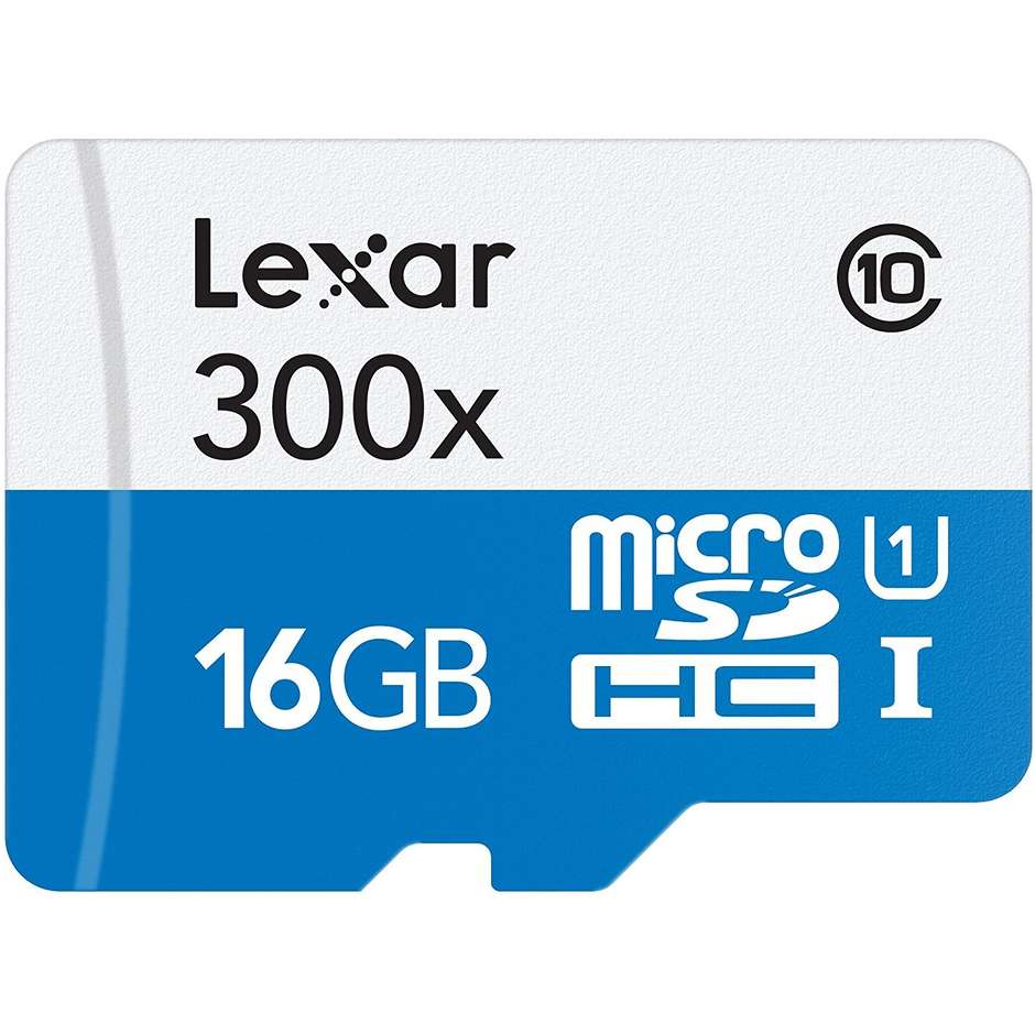 Lexar 300x LSDMI16GBB Memoria Flash Micro SDHC 16 Gb Classe 10