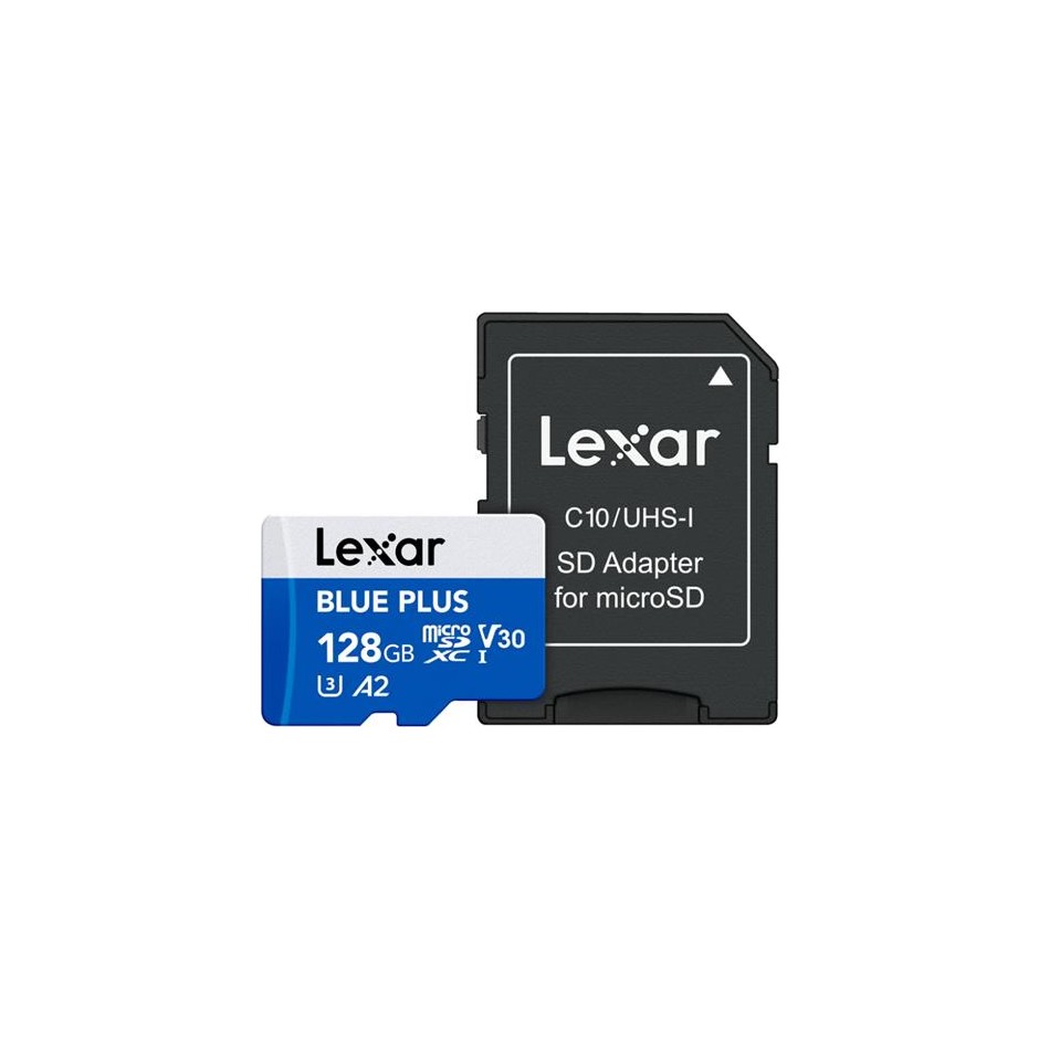Lexar BLUE PLUS microSDXC UHS-I 128 GB, A2 e V30