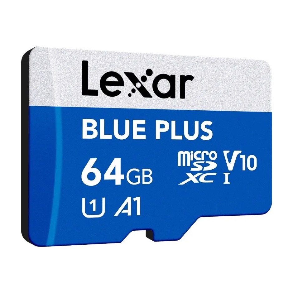 Lexar BLUE PLUS microSDXC UHS-I 64 GB, A1 e V10