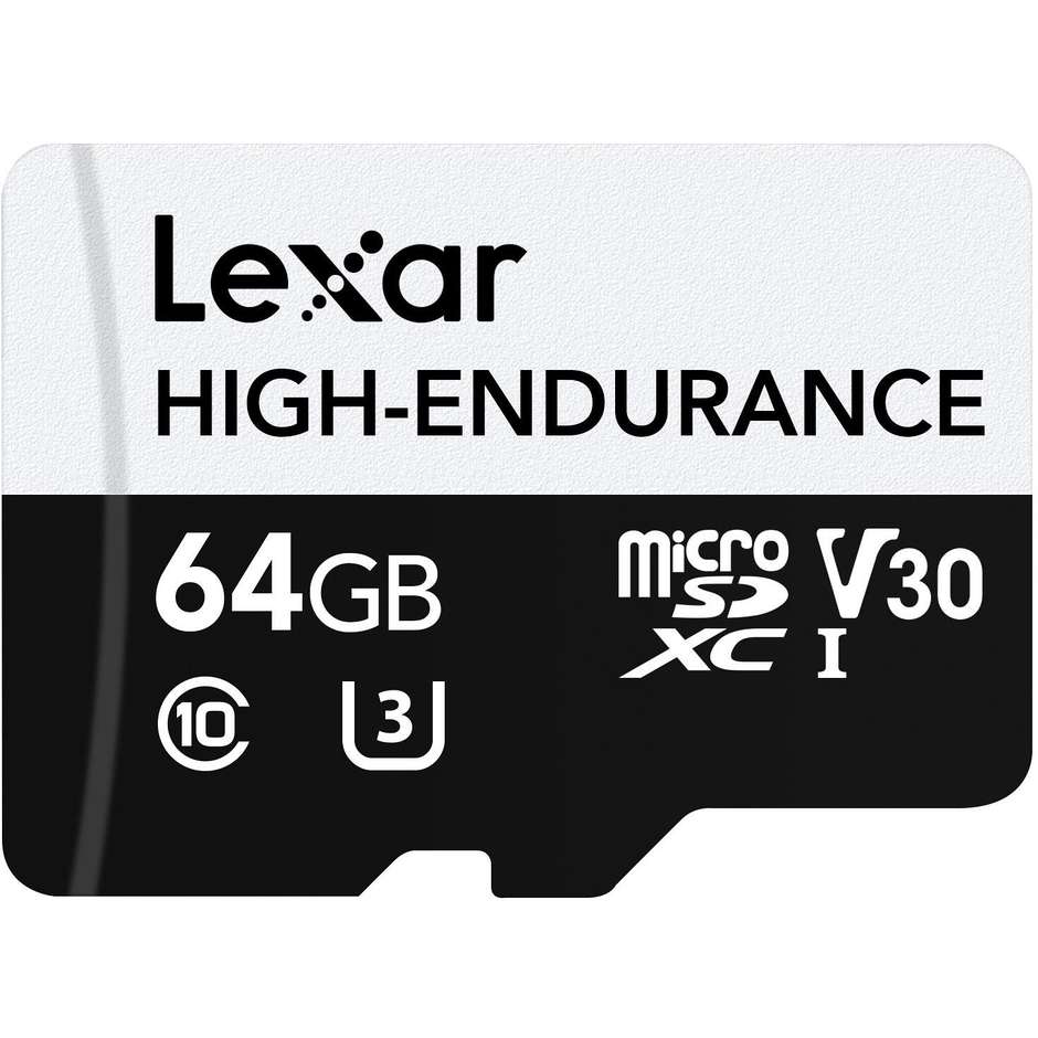 Lexar High-Endurance microSDXC 64 GB UHS-I Classe 10 U3 V30