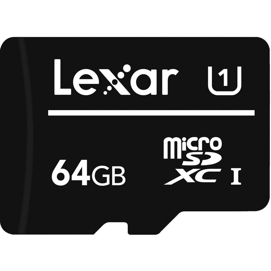 Lexar Media 932828 Scheda MicroSDXC Memoria 64 Gb colore nero
