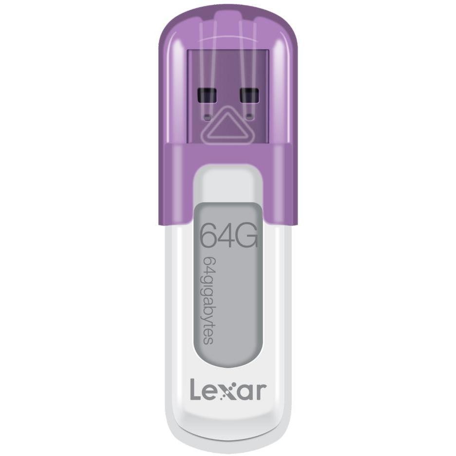 Lexar Media LJDV10-64G JumpDrive S50 Pennetta USB capacità 64 Gb colore bianco e porpora