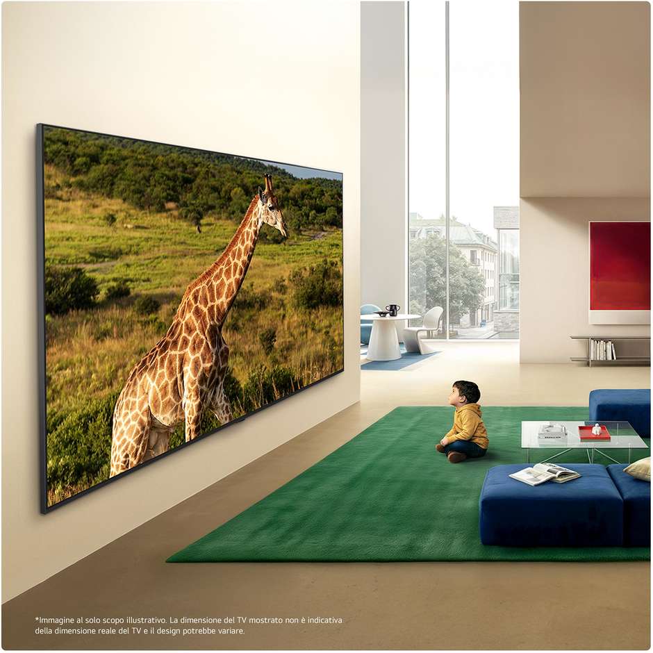 LG 100QNED87B6 Smart TV 100" QNED MiniLED 4K Ultra HD Processore Alpha 8 AI 120 Hz webOS Nero