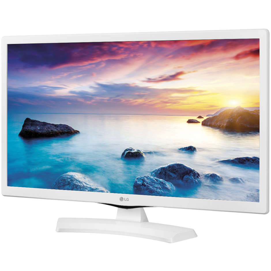 LG 24MT48VW Monitor Tv LED 24" HD Ready DVB-T2/S2 1 HDMI 1 USB classe A colore bianco