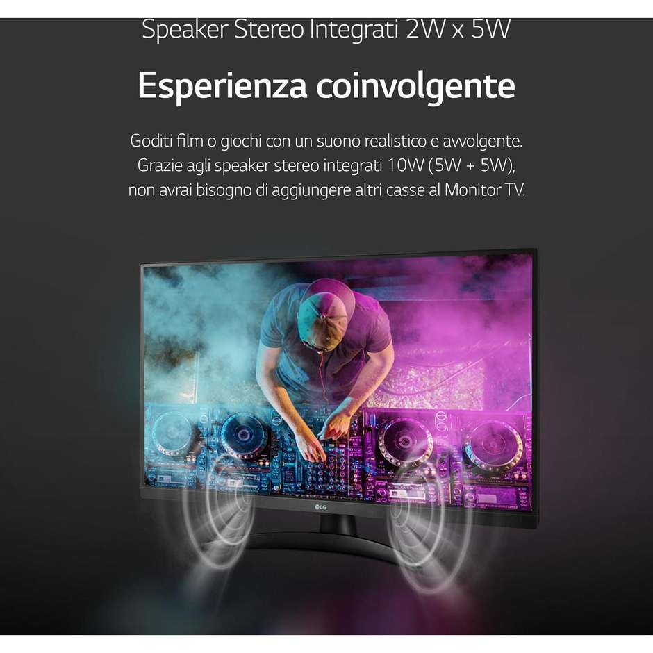 LG 27TQ615S-P Smart TV 27" LED Full HD webOS Colore Black