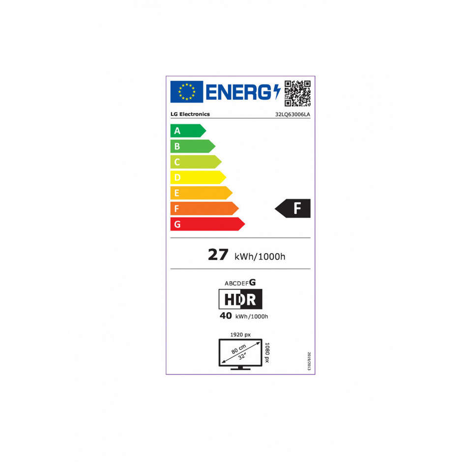 Lg 32LQ63006L Smart TV LED 32" Full HD Wi-Fi DVB-T2 Classe E Nero