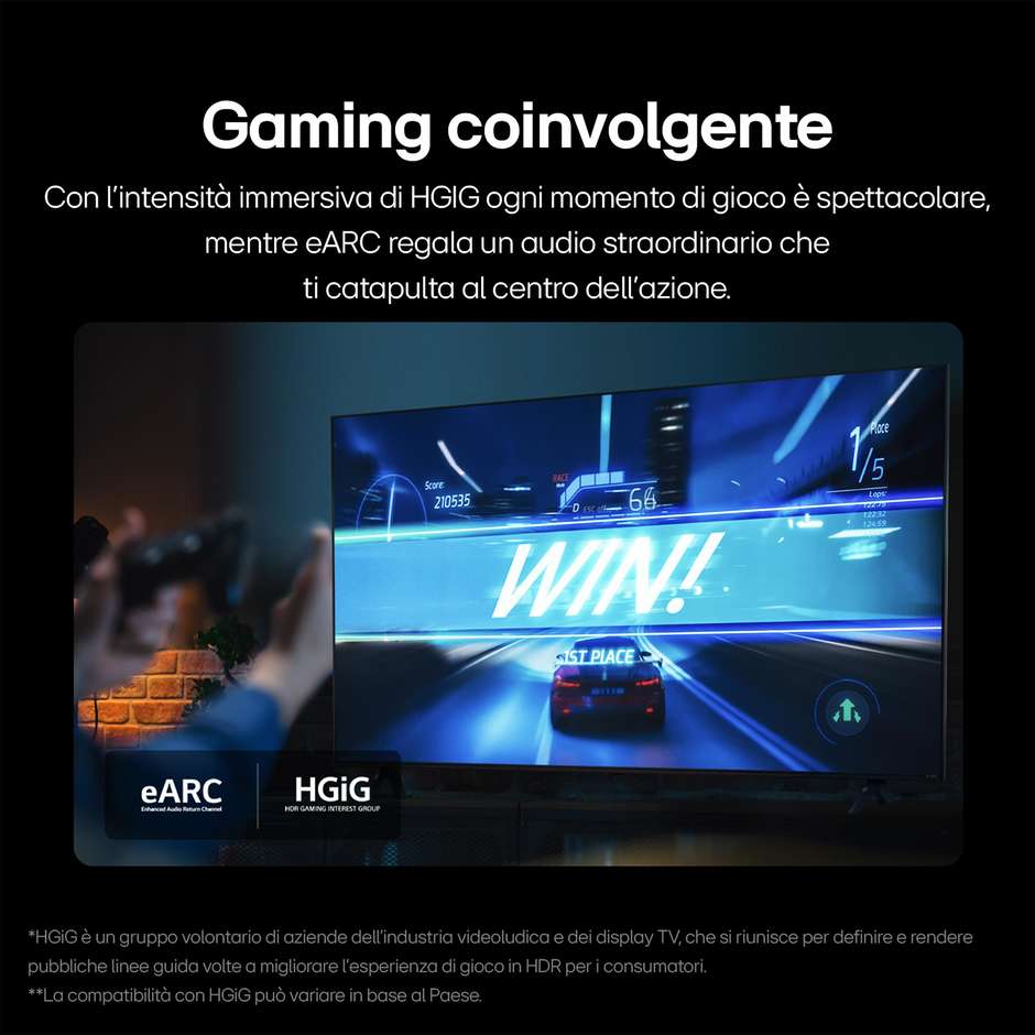 LG 43LR6000LA Smart TV LED 43" Full HD HDR webOS23 Wi-Fi Nero