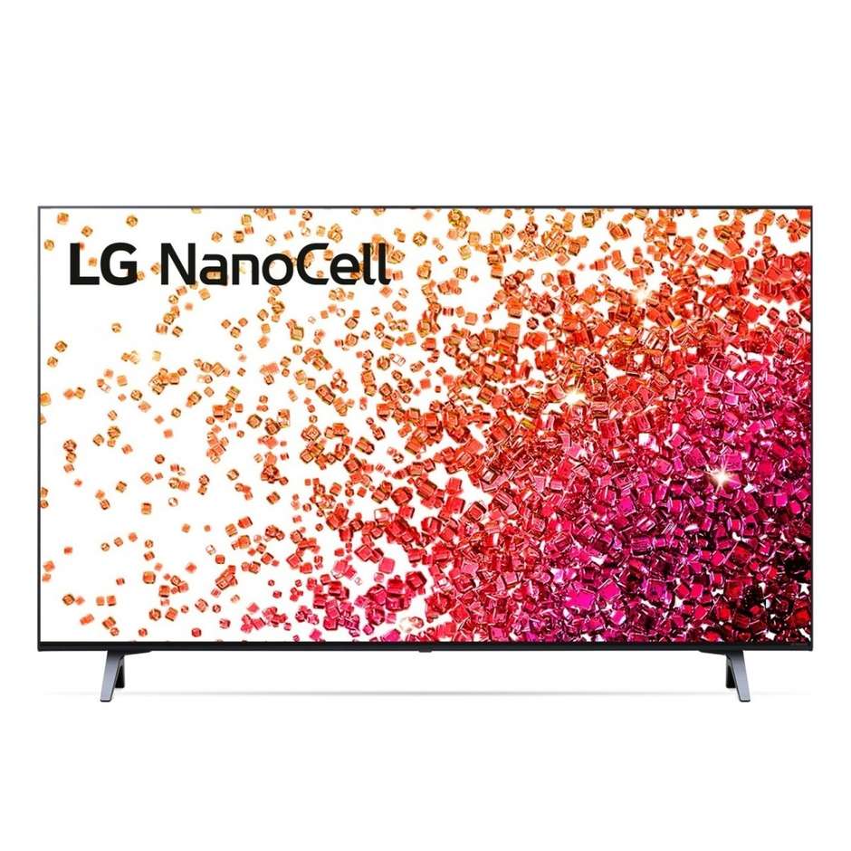 LG 43NANO756PA TV LED 43'' 4K Ultra HD Smart TV Wi-Fi Classe G colore cornice nero
