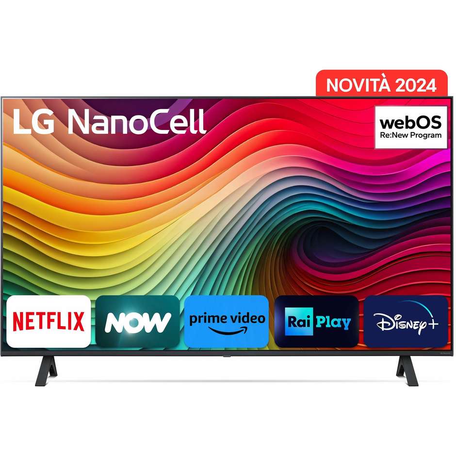 LG 43NANO82T6B TV NanoCell 43'' 4K Ultra HD SMART TV Classe G Colore Nero