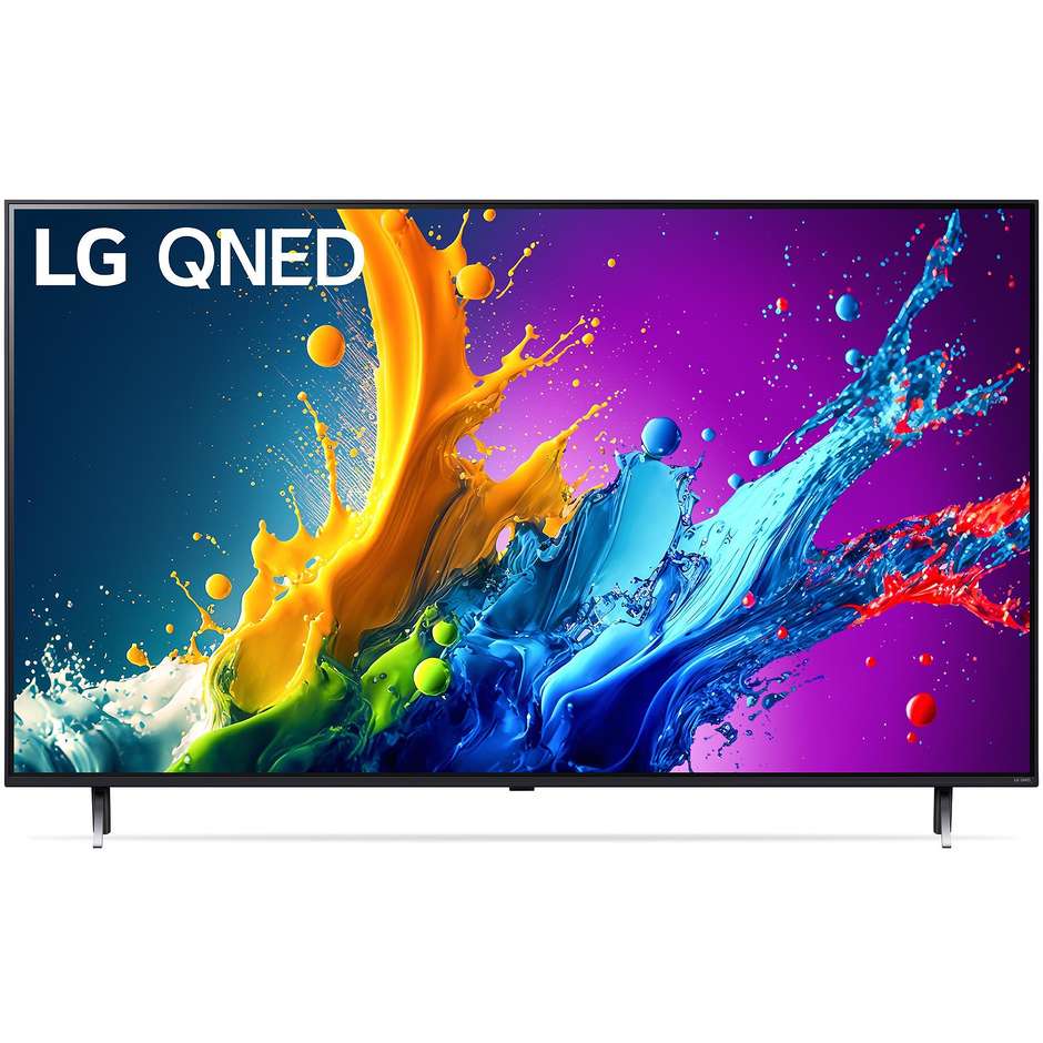 LG 43QNED80T6A.API TV LED 43" 4K Ultra HD Smart TV Wi-Fi Classe G colore cornice nero