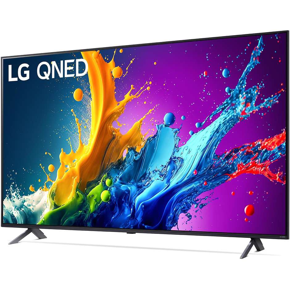 LG 43QNED80T6A.API TV LED 43" 4K Ultra HD Smart TV Wi-Fi Classe G colore cornice nero