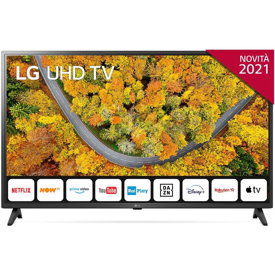 LG 43UP75006LF TV LED 43'' 4K Ultra HD Smart TV Wi-Fi Classe G colore cornice nero