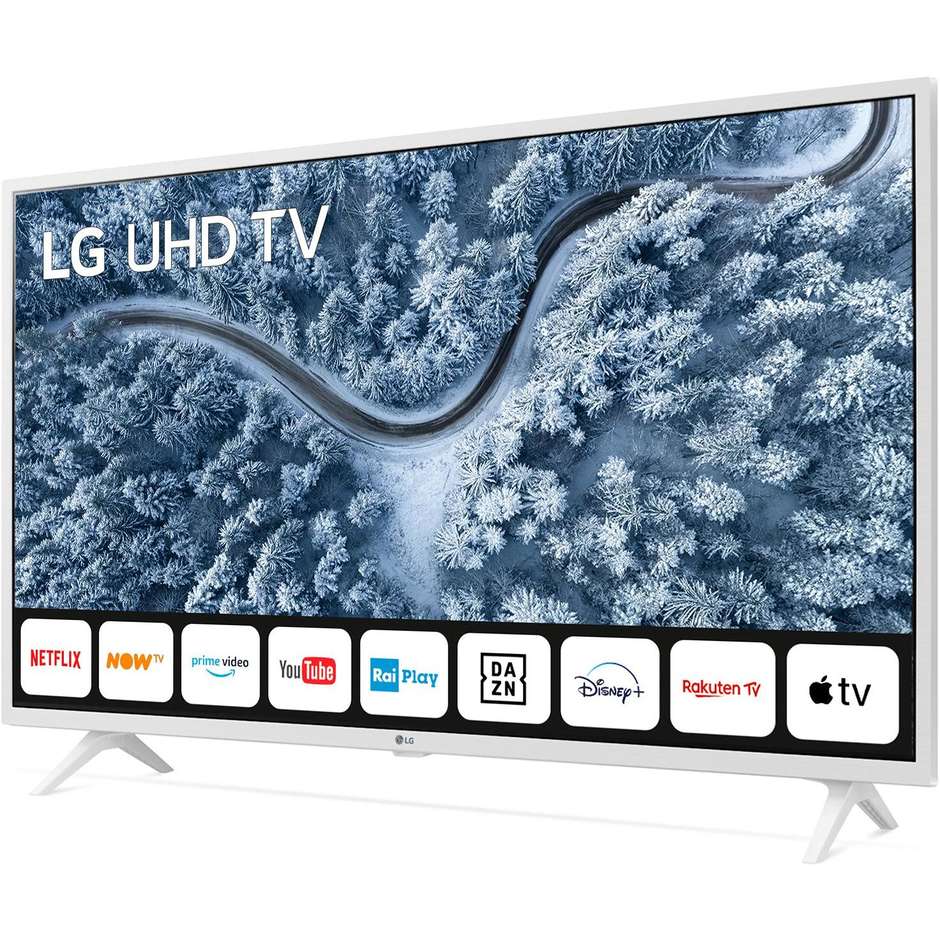 LG 43UP76906 TV LED 43'' 4K Ultra HD Smart TV Wi-Fi Classe G colore cornice bianco