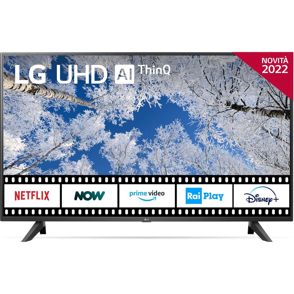LG 43UQ70006L Smart TV 43" LED 4K Ultra HD webOS Colore Black