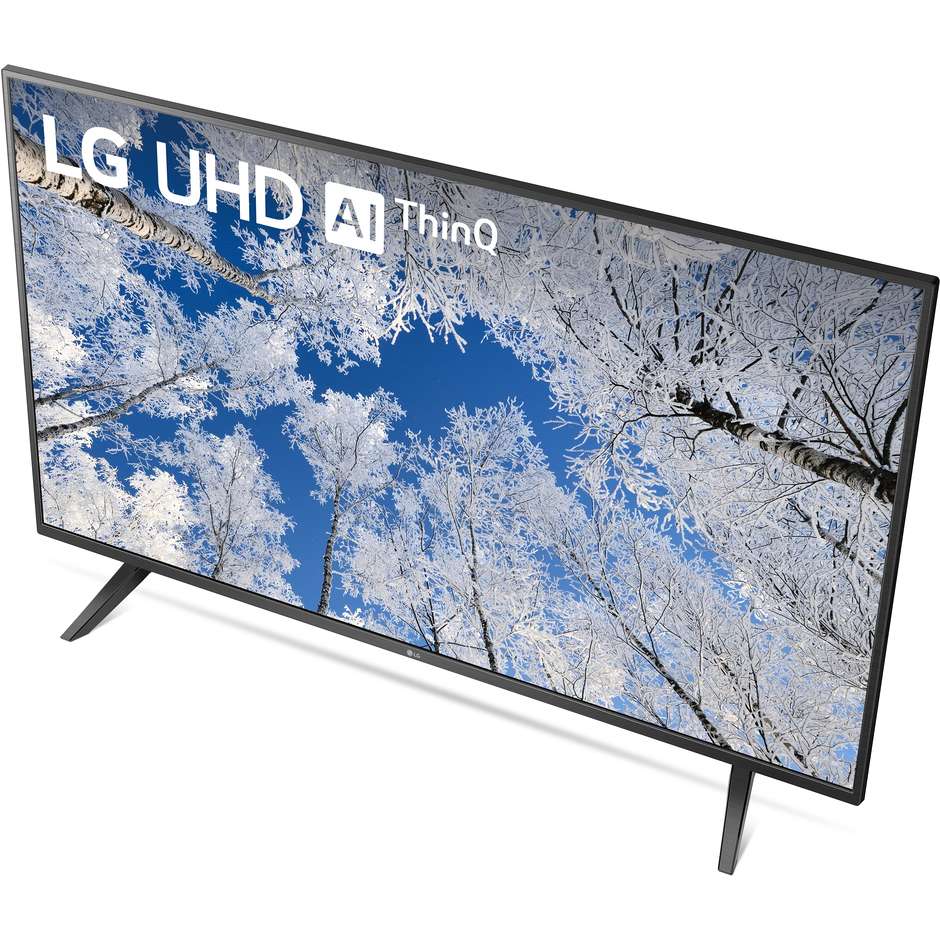 LG 43UQ70006L Tv LED 43" 4K Ultra HD Smart TV Wi-Fi Classe G Colore cornice Nero