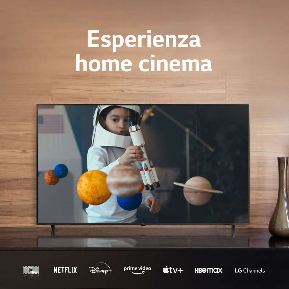 LG 43UR73006L TV LED 43'' 4K Ultra HD Smart TV Wi-Fi Classe G Colore Nero