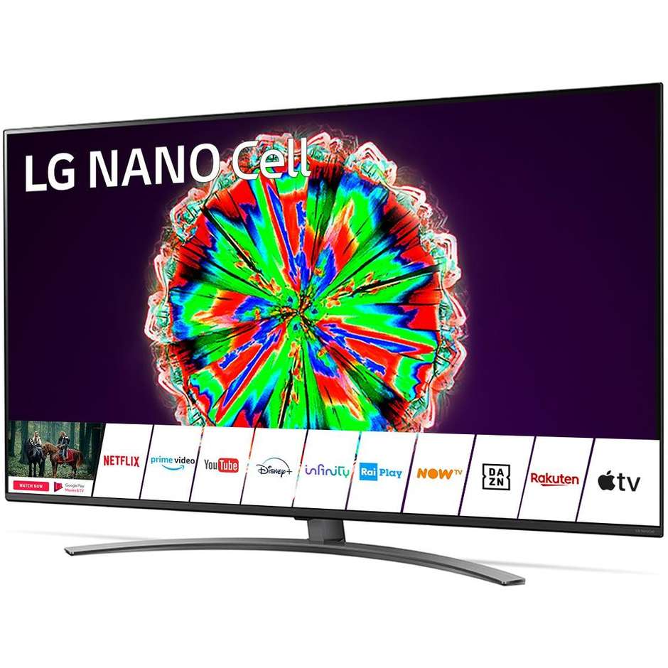 LG 49NANO816NA Tv LED Nanocell 49" 4K Ultra HD Smart Tv Wifi Internet Tv classe A colore nero