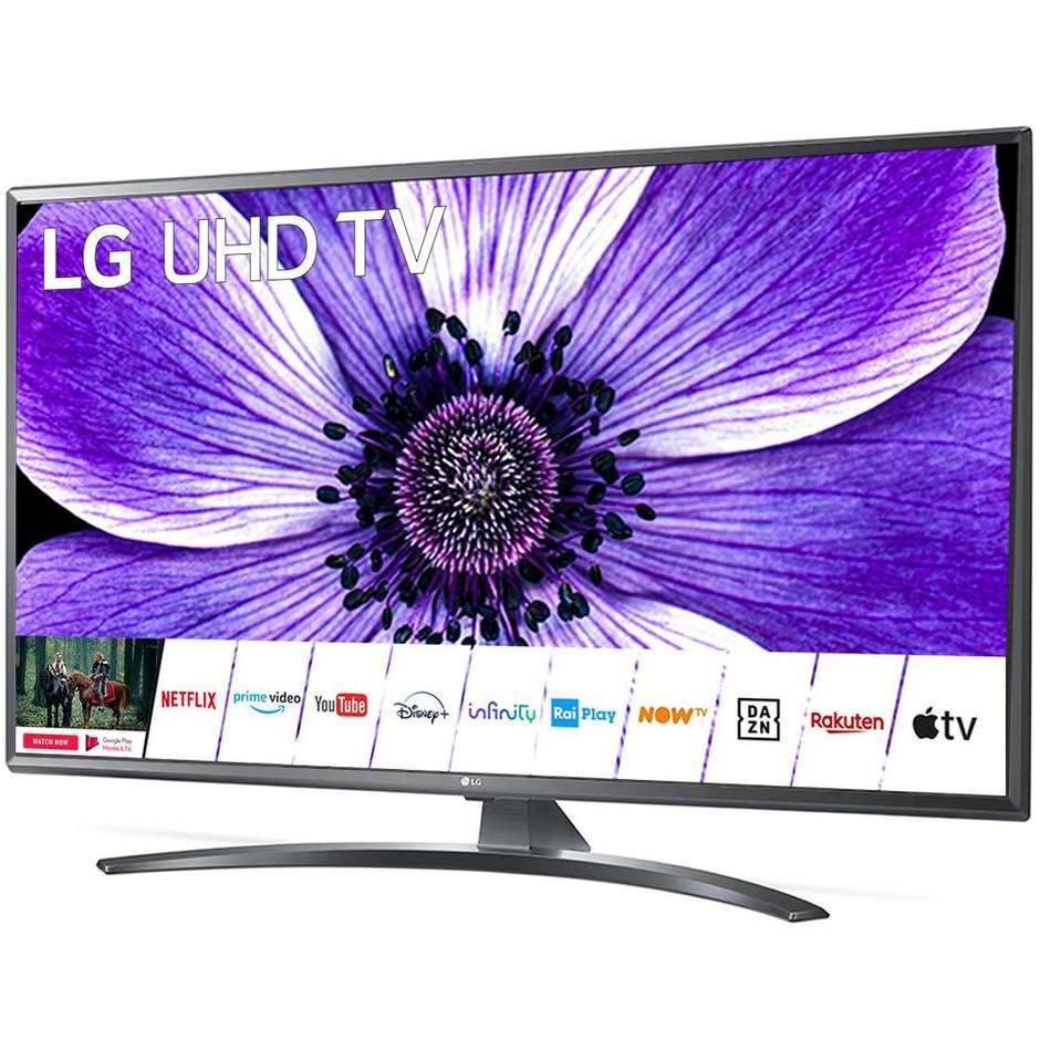 LG 49UN74006LB Tv LED 49" 4K Ultra DH HDR Smart Tv webOS 5.0 Wifi classe A colore nero