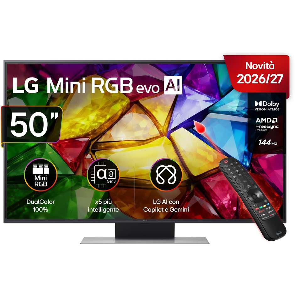 LG 50MRGB87B6B Mini RGB TV 50" 4K Dolby Vision Nero